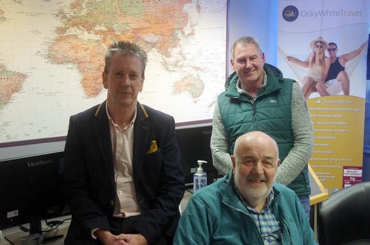 Mark White, Bill Carne and Gordon Thomas